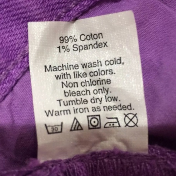 J.CREW Factory Violet Matchstick Cropped Jeans – Size 24 Y2K Color Pop Denim - Picture 8 of 8